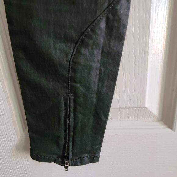 ALLSAINTS Brodie Petrel Gray Coated Skinny‎ Stretch Ankle Zip Jeans Women's 26 - Picture 10 of 15